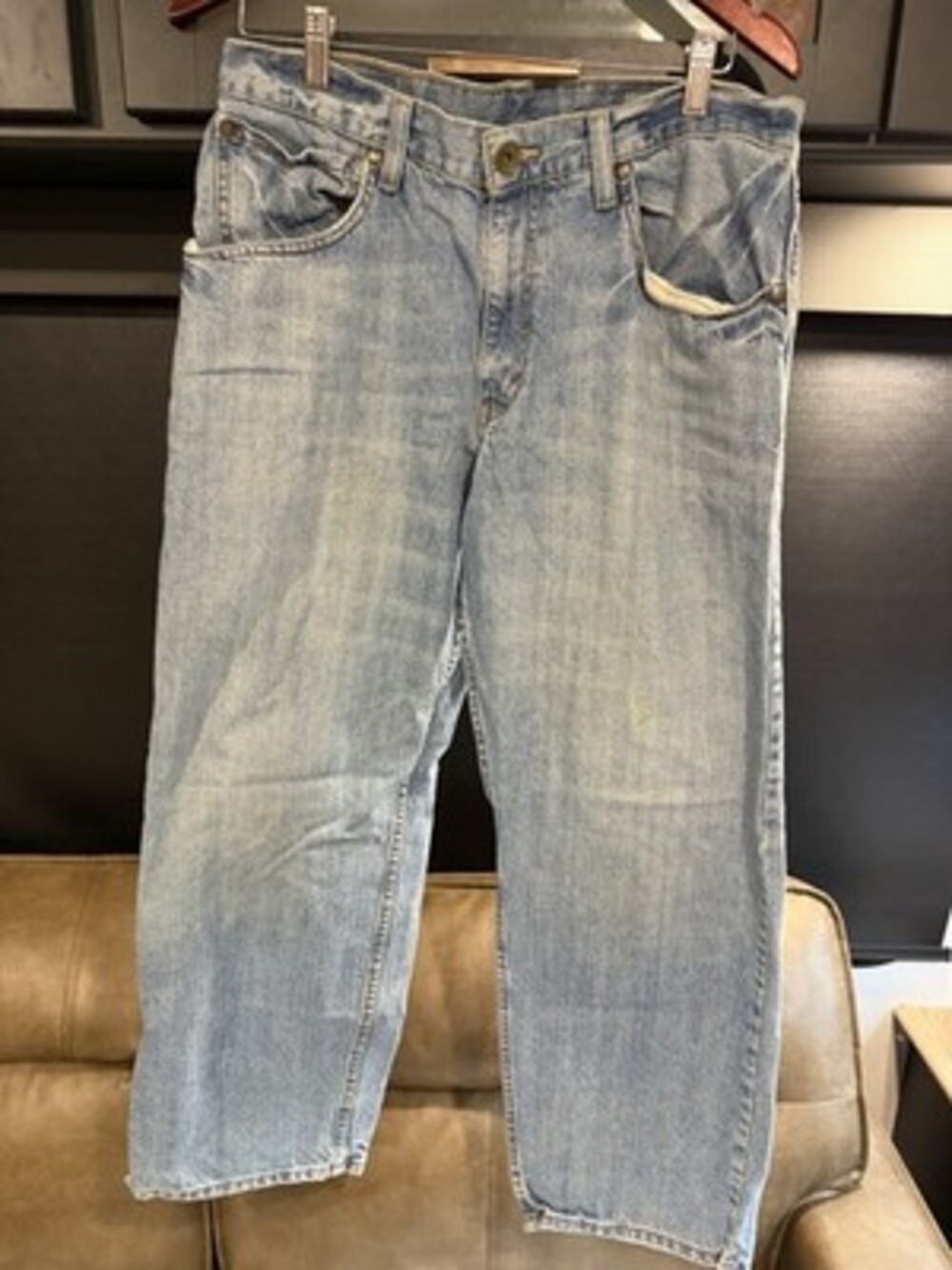Vintage Levis SilverTab Baggy Jeans 33x30 Light Wash Y2K 90s Skater Loose Fit